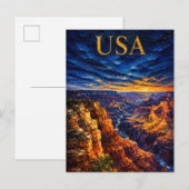 Grand Canyon Sunset Souvenier Briefkaart (Voorkant / Achterkant)