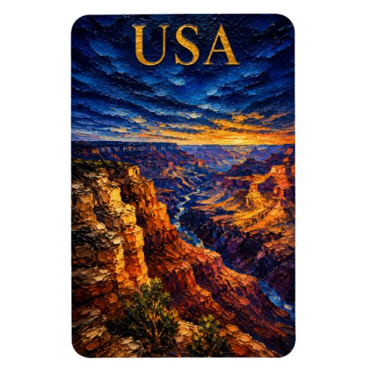Grand Canyon Sunset Souvenier Magneet (Verticaal)