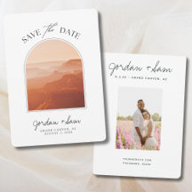 Grand Canyon Sunset Wedding Save the Date