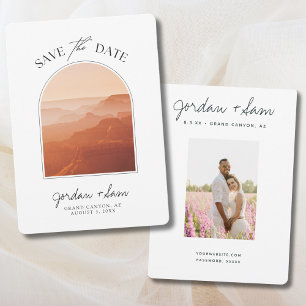 Grand Canyon Sunset Wedding Save the Date Kaart