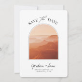 Grand Canyon Sunset Wedding Save the Date Kaart (Voorkant)