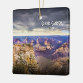 Grand Canyon Travel Foto 2-zijdig kerstfeest Keramisch Ornament (Links)