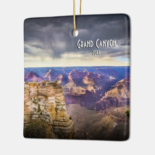 Grand Canyon Travel Foto 2-zijdig kerstfeest Keramisch Ornament (Links)