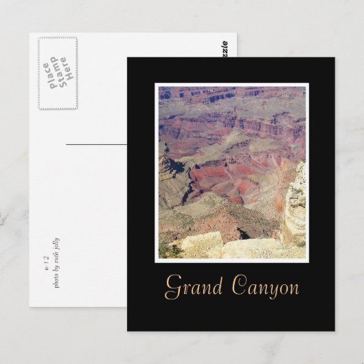 Grand Canyon uitzicht Briefkaart (Voorkant / Achterkant)