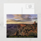 Grand Canyon - Uitzicht van woestijn Watchtower Briefkaart (Voorkant / Achterkant)