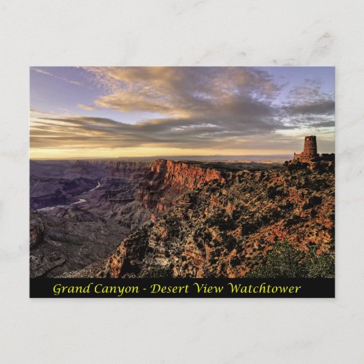 Grand Canyon - Uitzicht van woestijn Watchtower Briefkaart (Voorkant)