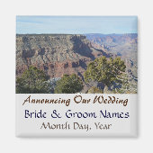 Grand Canyon Uitzicht Wedding Save the Date Magnet (Voorkant)