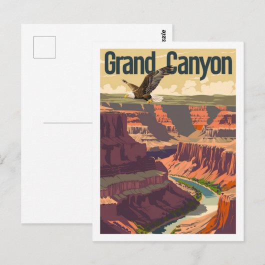 Grand Canyon USA  bekende reisplaats Briefkaart (Voorkant / Achterkant)