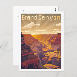 Grand Canyon USA  bekende reisplaats Briefkaart