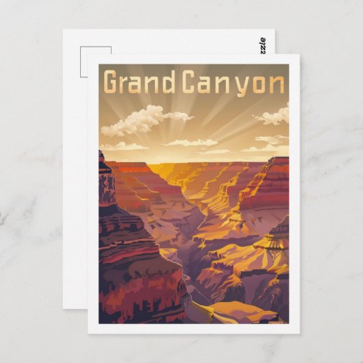 Grand Canyon USA  bekende reisplaats Briefkaart (Voorkant / Achterkant)