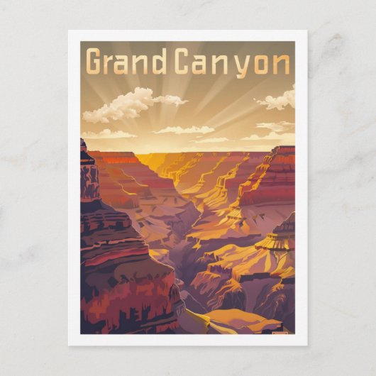 Grand Canyon USA  bekende reisplaats Briefkaart (Voorkant)