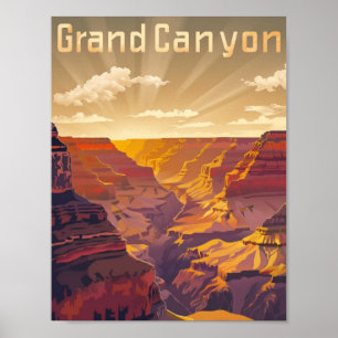 Grand Canyon USA  bekende reisplaats Poster