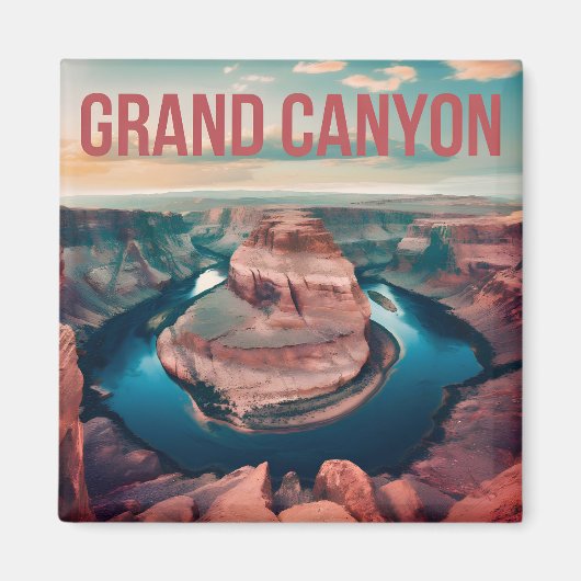 Grand Canyon USA vintage Magneet (Voorkant)