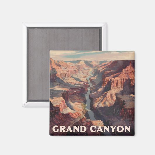 Grand Canyon USA vintage Magneet (Voorkant / Achterkant)