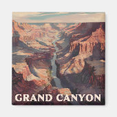 Grand Canyon USA vintage Magneet (Voorkant)