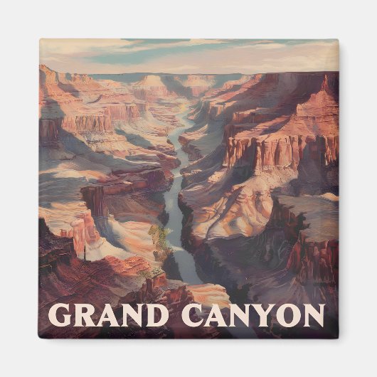 Grand Canyon USA vintage Magneet (Voorkant)