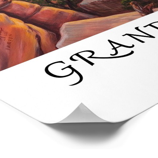 Grand Canyon USA  Wall Art, American Southwest  Poster (Hoek)