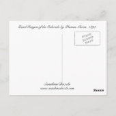 Grand Canyon van de Colorado Briefkaart (Achterkant)