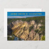 Grand Canyon van de geelsteen Briefkaart (Voorkant / Achterkant)