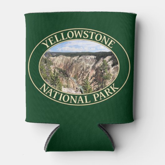 Grand Canyon van de geelsteen in Yellowstone NP Blikjeskoeler (Voorkant)