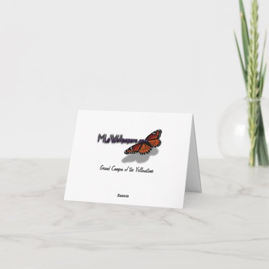 Grand Canyon van de geelsteen Kaart (Achterkant)