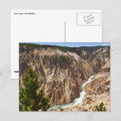 Grand Canyon van de Yellowstone Briefkaart (Voorkant / Achterkant)