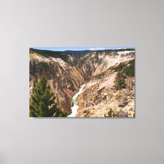 Grand Canyon van de Yellowstone Canvas Afdruk (Voorkant)