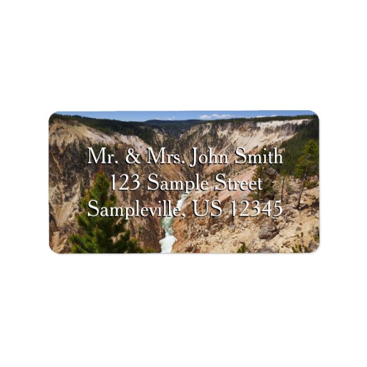 Grand Canyon van de Yellowstone Etiket (Voorkant)