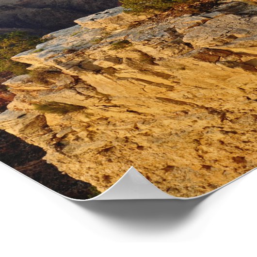 Grand Canyon van de zuidrand bij zonsondergang, 2 Poster (Hoek)