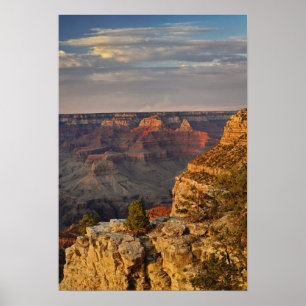 Grand Canyon van de zuidrand bij zonsondergang, 2 Poster