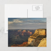 Grand Canyon van de zuidrand bij zonsondergang, 3 Briefkaart (Voorkant / Achterkant)