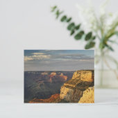 Grand Canyon van de zuidrand bij zonsondergang, 3 Briefkaart (Staand voorkant)