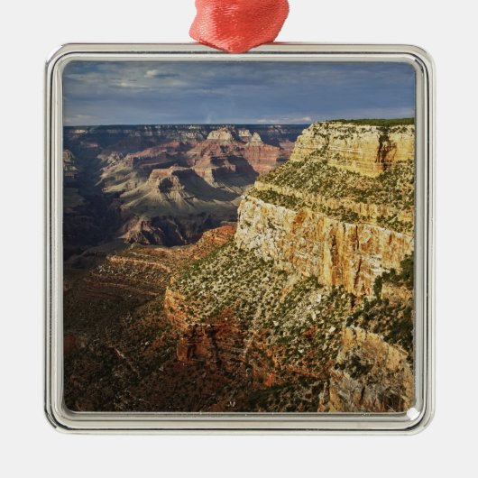 Grand Canyon van de zuidrand bij zonsondergang, 5 Metalen Ornament (Voorkant)