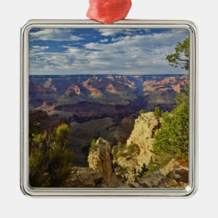 Grand Canyon van de zuidrand bij zonsondergang, 6 Metalen Ornament