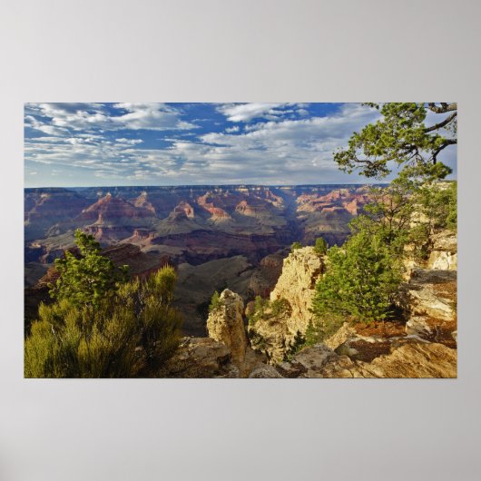 Grand Canyon van de zuidrand bij zonsondergang, 6 Poster (Voorkant)