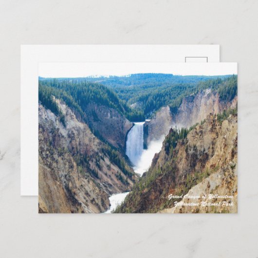 Grand Canyon van geelsteen Briefkaart (Voorkant / Achterkant)