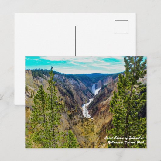 Grand Canyon van geelsteen Briefkaart (Voorkant / Achterkant)