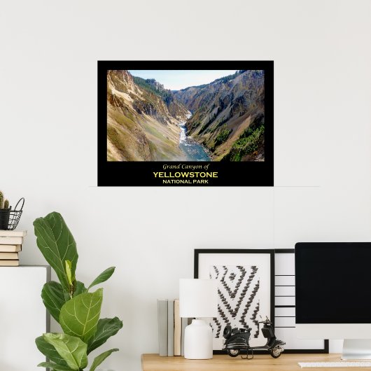 Grand Canyon van het nationale park van Yellowston Poster (Thuiskantoor)