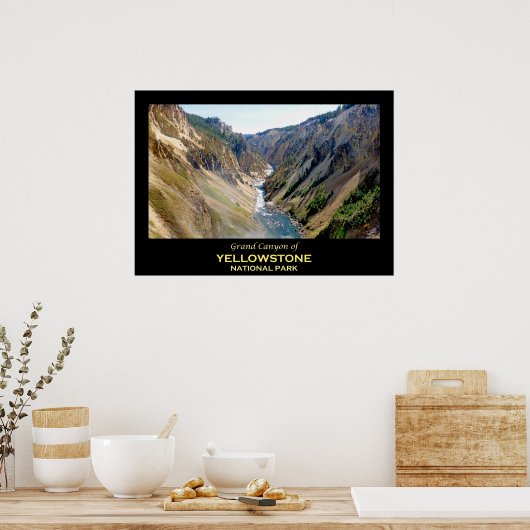 Grand Canyon van het nationale park van Yellowston Poster (Keuken)