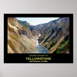 Grand Canyon van het nationale park van Yellowston Poster