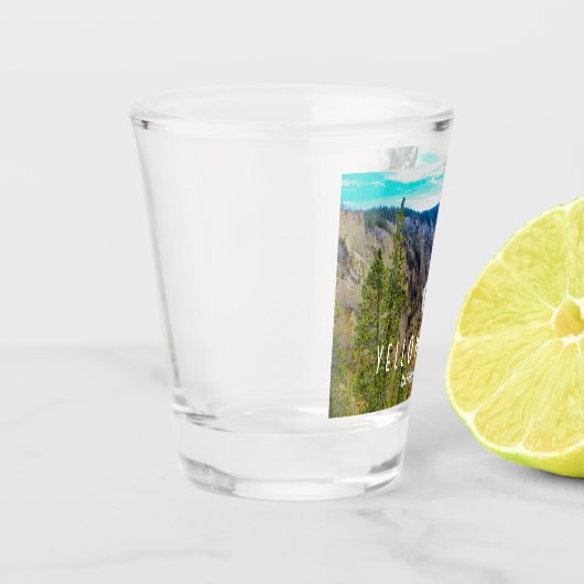 Grand Canyon van het nationale park van Yellowston Shot Glas (Links)