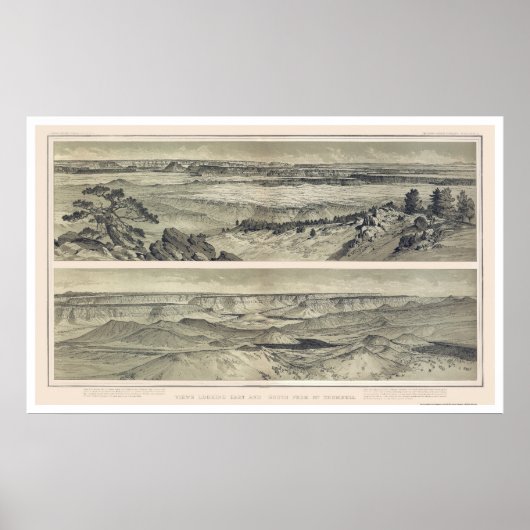 Grand Canyon van Mt. Trumbull Print 1882 (Voorkant)