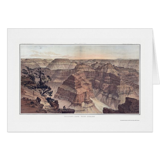 Grand Canyon van Pt. Sublime van Dutton 1882A (Voorkant Horizontaal)