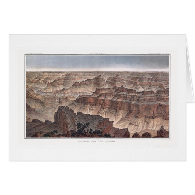 Grand Canyon van Pt. Sublime van Dutton 1882B (Voorkant Horizontaal)