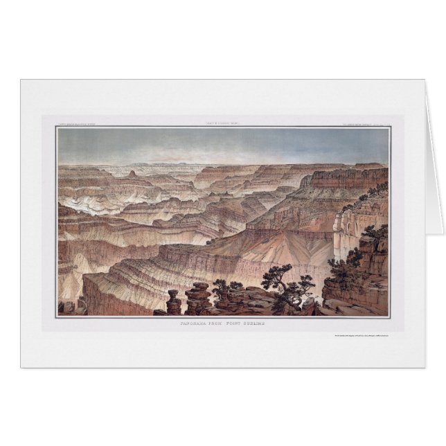 Grand Canyon van Pt. Sublime van Dutton 1882C (Voorkant Horizontaal)