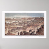 Grand Canyon van Pt. Sublime van Dutton 1882C Poster (Voorkant)