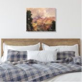 Grand Canyon van Thomas Moran, landschap Canvas Afdruk (Insitu (Slaapkamer))