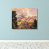 Grand Canyon van Thomas Moran, landschap Canvas Afdruk (Insitu (Houten vloer))