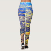 "Grand Canyon" van vrouwen in pastelLeggings. Leggings (Achterkant)