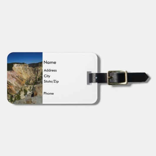 Grand Canyon van Yellowstone Bagagelabel (Voorkant horizontaal)